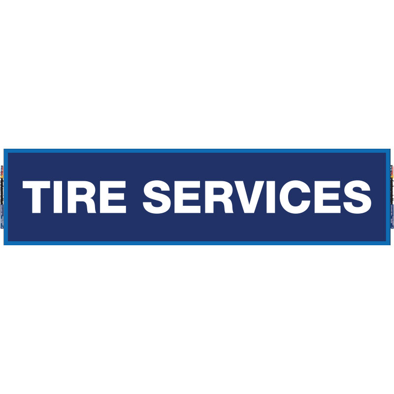 2' x 8' FullSpeed Automotive Tire Service Mesh Bay Banner - BLUE