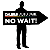 Caliber Auto Care-No Wait-Arrow Sign