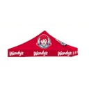 10' X 10' Wendy's Red Logo Tent Topper