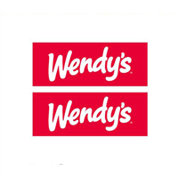 3' x 10' Wendy's Red Logo Tent Sidewall