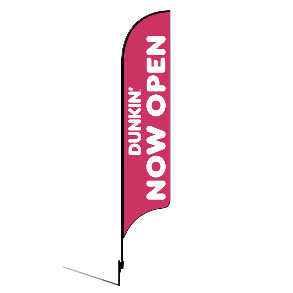 15' Dunkin' Donuts Pink Now Open AdverSail Flag Kit