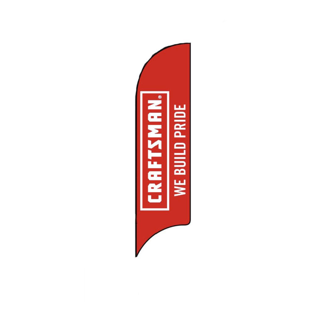 12' Ace Hardware Red Craftsman We Build Pride AdverSail Flag