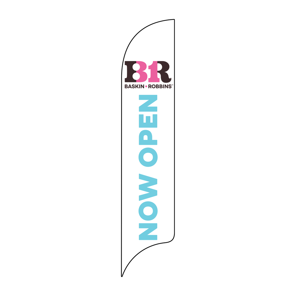 15' Baskin Robbins Now Open AdverSail Flag