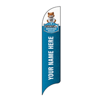 15' Carfax Custom (Dealership Branded) Advantage Dealer with Fox on Top AdverSail Flag