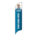 15' Carfax Custom (Dealership Branded) Advantage Dealer with Fox on Top AdverSail Flag