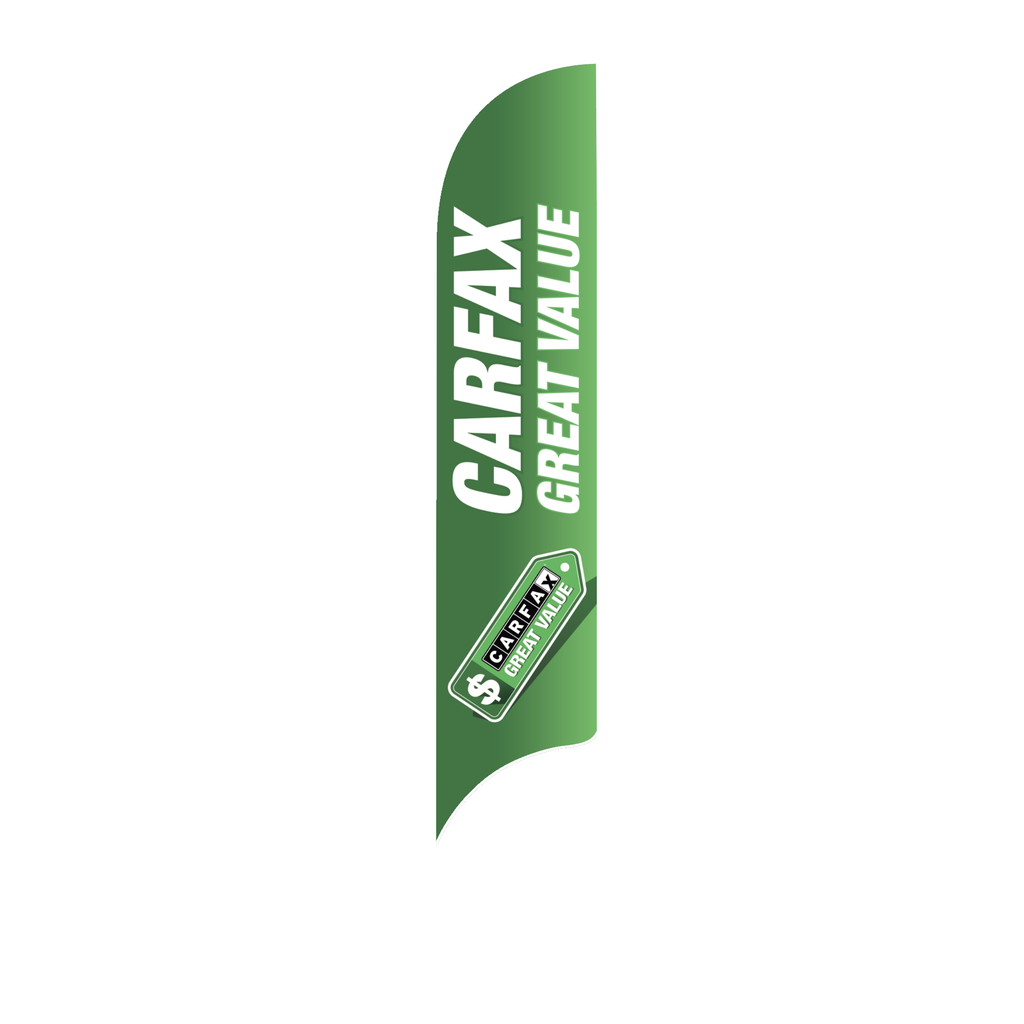 15' Carfax Green Great Value AdverSail Flag