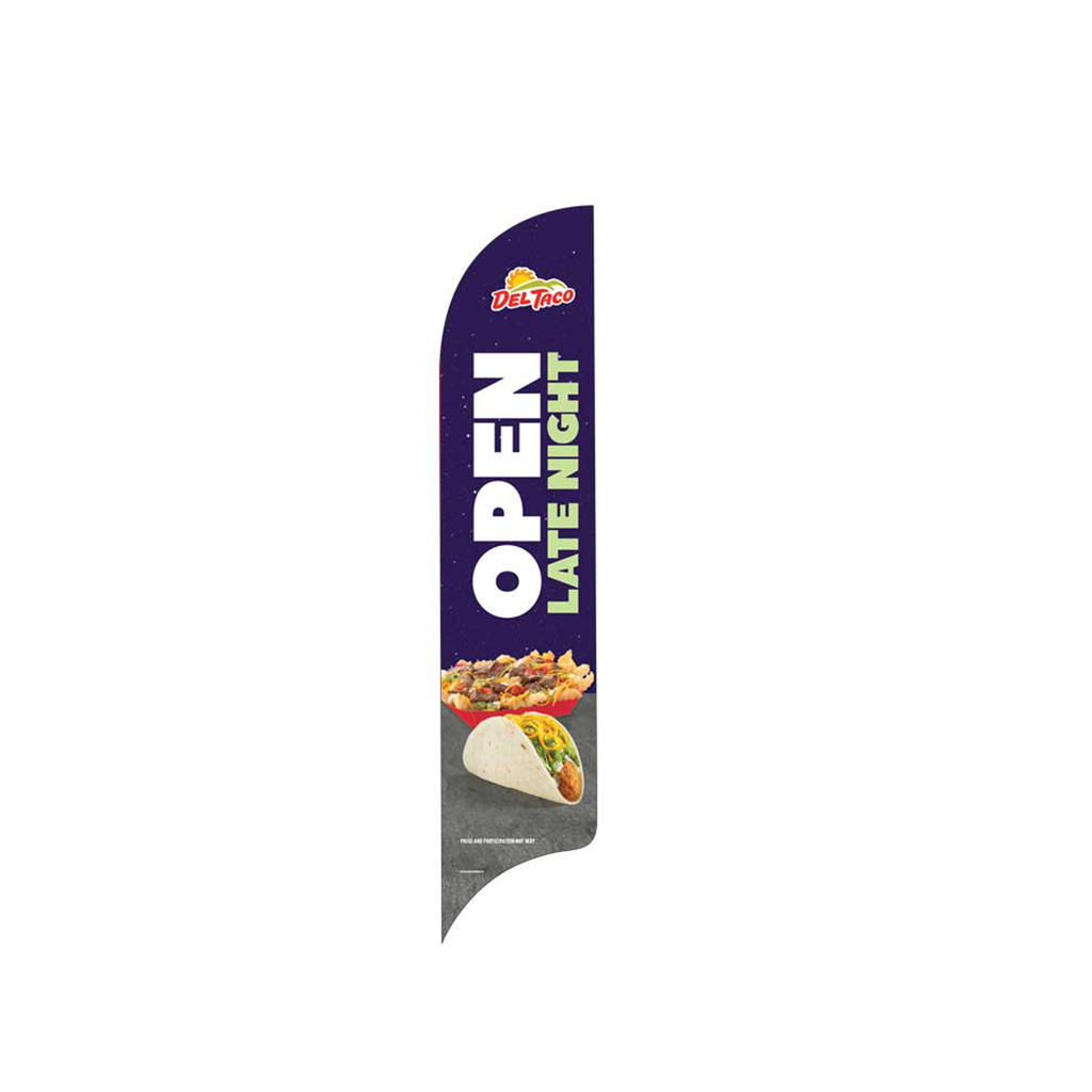 15' Del Taco Open Late AdverSail Flag