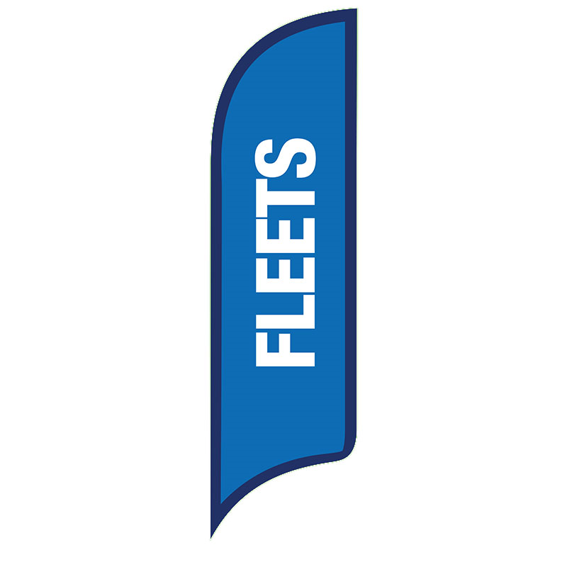 12' FullSpeed Automotive Fleets AdverSail Flag - BLUE