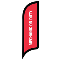 12' FullSpeed Automotive Mechanic on duty AdverSail Flag - RED