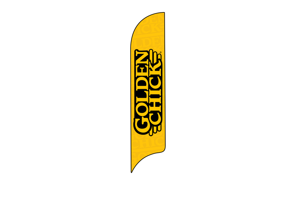 15' Golden Chick Logo AdverSail Flag