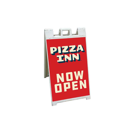 [None] 24"x36" Pizza Inn Now Open Coroplast A-frame Insert Only